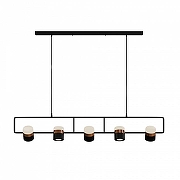 Подвесной светильник LIGHTERA Rudolf LE114L-5B SMART цвет плафона/подвески Белый, Золото, Черный, цвет арматуры Черный-5