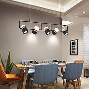 Подвесной светильник LIGHTERA Rudolf LE114L-5B SMART цвет плафона/подвески Белый, Золото, Черный, цвет арматуры Черный-10