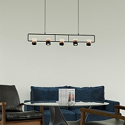 Подвесной светильник LIGHTERA Rudolf LE114L-5B SMART цвет плафона/подвески Белый, Золото, Черный, цвет арматуры Черный-11