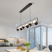 Подвесной светильник LIGHTERA Rudolf LE114L-6B SMART цвет плафона/подвески Белый, Золото, Черный, цвет арматуры Черный-4