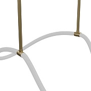 Светильник на штанге LIGHTERA Nyasa LE117L-120GB WIFI цвет плафона/подвески Белый, цвет арматуры Латунь-3