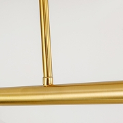 Светильник на штанге LIGHTERA Nyasa LE117L-150GA WIFI цвет плафона/подвески Белый, цвет арматуры Латунь-5