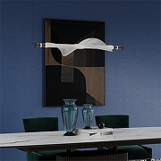 Подвесной светильник LIGHTERA Waves LE119L-98W цвет плафона/подвески Белый, цвет арматуры Черный-8