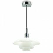 Подвесной светильник LIGHTERA Bacalar LE124L-28C цвет плафона/подвески Белый, цвет арматуры Черный, Хром-2