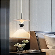 Подвесной светильник LIGHTERA Natron LE125L-30W цвет плафона/подвески Белый, цвет арматуры Черный-2