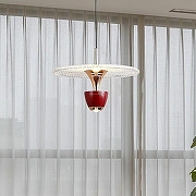 Подвесной светильник LIGHTERA Saimaa LE126L-30R цвет плафона/подвески Прозрачный, цвет арматуры Красный-4