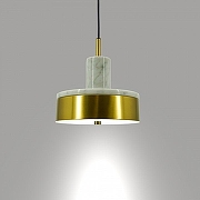 Подвесной светильник LIGHTERA Lucerne LE130L-23WA цвет плафона/подвески Белый, Латунь, цвет арматуры Латунь-1