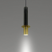 Подвесной светильник LIGHTERA Ohrid LE136L-50B цвет плафона/подвески Латунь, Черный, цвет арматуры Латунь-1