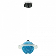 Подвесной светильник LIGHTERA Albury LE141L-20A цвет плафона/подвески Голубой, цвет арматуры Черный-1