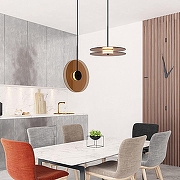 Подвесной светильник LIGHTERA Echuka LE142L-28BR цвет плафона/подвески Коричневый, цвет арматуры Черный-7