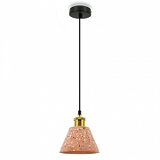 Подвесной светильник LIGHTERA Cairo LE145L-17P цвет плафона/подвески Розовый, цвет арматуры Черный-1