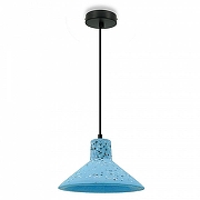 Подвесной светильник LIGHTERA Rosario LE148L-13A цвет плафона/подвески Голубой, цвет арматуры Черный-1