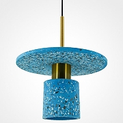 Подвесной светильник LIGHTERA Lawrence LE150L-40A цвет плафона/подвески Голубой, цвет арматуры Черный
