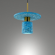 Подвесной светильник LIGHTERA Lawrence LE150L-40A цвет плафона/подвески Голубой, цвет арматуры Черный-2