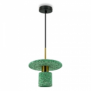 Подвесной светильник LIGHTERA Lawrence LE150L-40GR цвет плафона/подвески Зеленый, цвет арматуры Черный-1