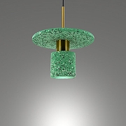 Подвесной светильник LIGHTERA Lawrence LE150L-40GR цвет плафона/подвески Зеленый, цвет арматуры Черный-2