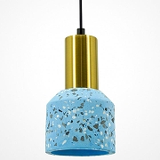 Подвесной светильник LIGHTERA Trois LE151L-13A цвет плафона/подвески Голубой, цвет арматуры Черный