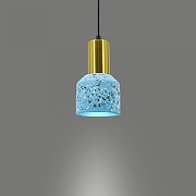 Подвесной светильник LIGHTERA Trois LE151L-13A цвет плафона/подвески Голубой, цвет арматуры Черный-2