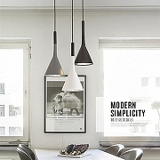 Подвесной светильник LIGHTERA Yangra LE160L-37W цвет плафона/подвески Белый, цвет арматуры Черный-3