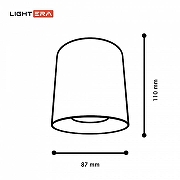 Накладной светильник LIGHTERA Shamrock LE201CL-1WA цвет плафона/подвески Белый, цвет арматуры Белый-6