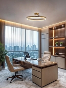 Светильник на штанге Natali Kovaltseva FINAM LED LAMPS 81121/3C цвет плафона/подвески Белый, цвет арматуры Золото-10