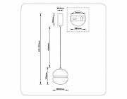 Подвесной светильник Ambrella Light LH LH11001 цвет плафона/подвески Белый, Золото, цвет арматуры Золото-7