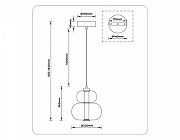Подвесной светильник Ambrella Light LH LH11051 цвет плафона/подвески Белый, цвет арматуры Белый-6