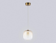 Подвесной светильник Ambrella Light LH LH11093 цвет плафона/подвески Янтарный, цвет арматуры Латунь-1