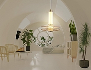 Подвесной светильник Ambrella Light LH LH31001 цвет плафона/подвески Оранжевый, цвет арматуры Латунь-5