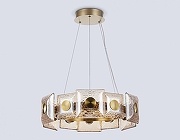 Подвесной светильник Ambrella Light LH LH31021 цвет плафона/подвески Оранжевый, цвет арматуры Латунь-2