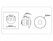 Накладной светильник Ambrella Light LH LH31037 цвет плафона/подвески Светло-серый, цвет арматуры Серый-6