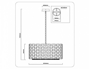 Подвесной светильник Ambrella Light LH LH41009 цвет плафона/подвески Латунь, цвет арматуры Латунь-7