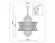 Подвесной светильник Ambrella Light LH LH41020 цвет плафона/подвески Прозрачный, Хром, цвет арматуры Черный-7