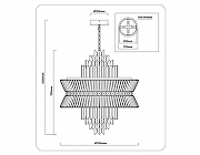 Подвесной светильник Ambrella Light LH LH41026 цвет плафона/подвески Прозрачный, Хром, цвет арматуры Черный-7