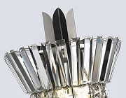 Накладной светильник Ambrella Light LH LH41032 цвет плафона/подвески Прозрачный, Хром, цвет арматуры Черный-4