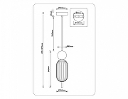 Подвесной светильник Ambrella Light LH LH53101 цвет плафона/подвески Белый, цвет арматуры Белый, Латунь-6