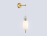 Бра Ambrella Light LH LH53108 цвет плафона/подвески Белый, цвет арматуры Белый, Латунь-1