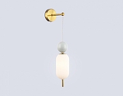 Бра Ambrella Light LH LH53108 цвет плафона/подвески Белый, цвет арматуры Белый, Латунь-3