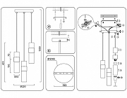 Подвесной светильник Ambrella Light LH LH55102 цвет плафона/подвески Белый, Оранжевый, цвет арматуры Черный-6