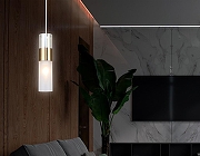 Подвесной светильник Ambrella Light LH LH55111 цвет плафона/подвески Белый, Янтарный, цвет арматуры Латунь-6