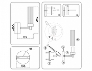 Бра Ambrella Light HIGH LIGHT LH55154 цвет плафона/подвески Прозрачный, цвет арматуры Хром-7