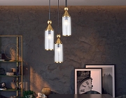 Подвесной светильник Ambrella Light LH LH55252 цвет плафона/подвески Прозрачный, цвет арматуры Латунь, Черный-5