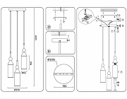 Подвесной светильник Ambrella Light LH LH55272 цвет плафона/подвески Белый, цвет арматуры Латунь-8