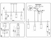 Подвесной светильник Ambrella Light LH LH55274 цвет плафона/подвески Белый, цвет арматуры Латунь-7