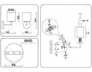 Бра Ambrella Light LH LH56005 цвет плафона/подвески Белый, цвет арматуры Хром-7