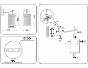 Бра Ambrella Light LH LH56035 цвет плафона/подвески Прозрачный, цвет арматуры Латунь-7