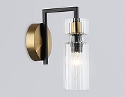 Бра Ambrella Light LH LH56119 цвет плафона/подвески Прозрачный, цвет арматуры Латунь, Черный-2