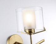 Бра Ambrella Light HIGH LIGHT LH57010 цвет плафона/подвески Белый, Прозрачный, цвет арматуры Латунь-5