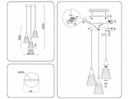Подвесной светильник Ambrella Light LH LH58112 цвет плафона/подвески Коричневый, Дымчатый, цвет арматуры Черный-5