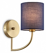 Бра Ambrella Light HIGH LIGHT LH71275 цвет плафона/подвески Синий, цвет арматуры Латунь